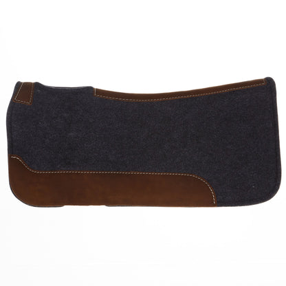 Tapis de selle profilé en feutre gris 1 pouce 32x32
