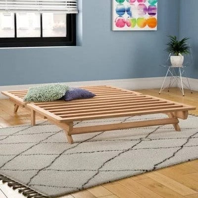 Cama de plataforma tamaño queen de madera maciza estilo rústico fabricada en EE. UU.