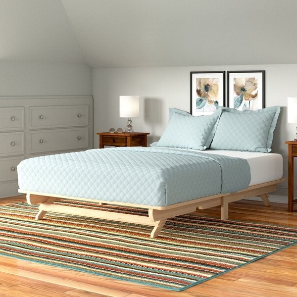 Cama de plataforma tamaño queen de madera maciza estilo rústico fabricada en EE. UU.
