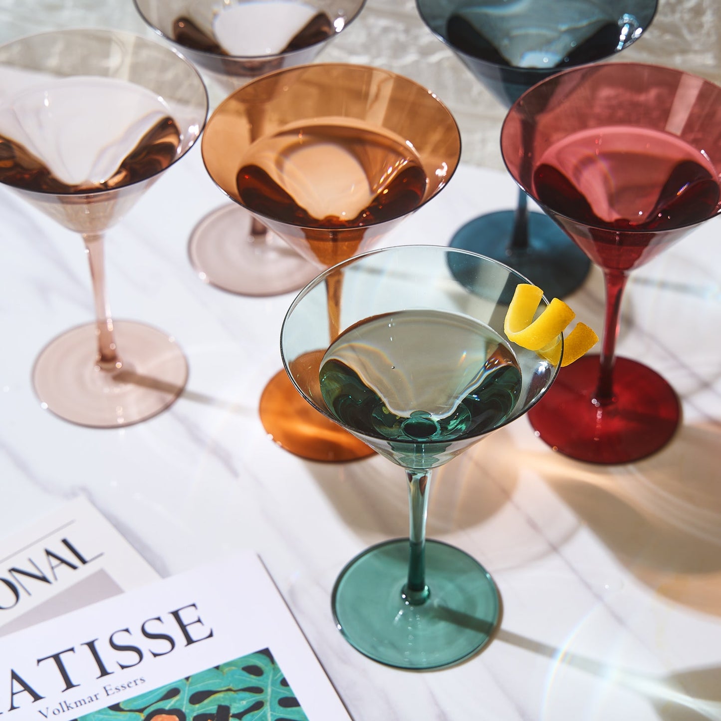 Tonal Martini Cocktail Glassware Set of 6