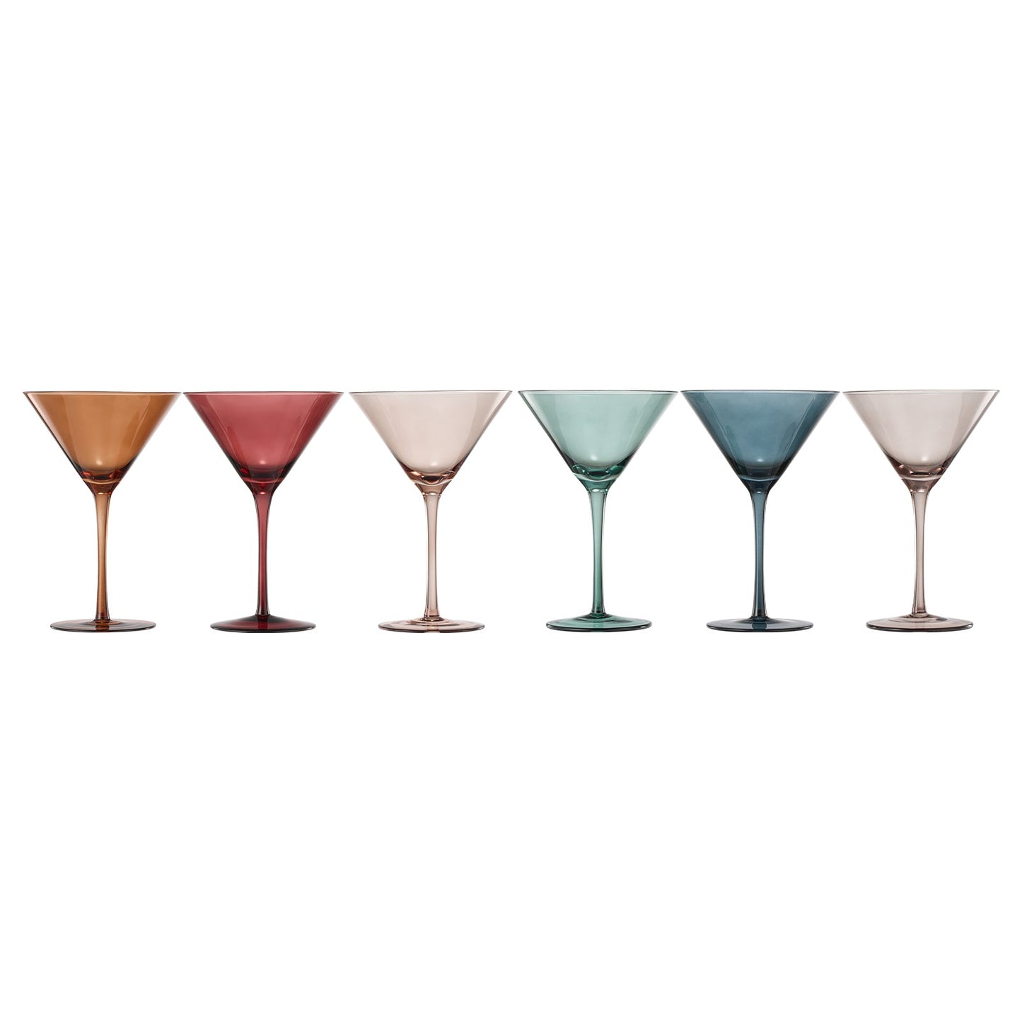 Tonal Martini Cocktail Glassware Set of 6