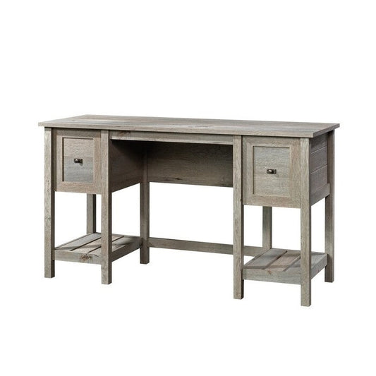 FarmHouse Light Oak 2 Drawer Storage Office Writing Desk - Made In USA - Tampa Home & Garden Store
