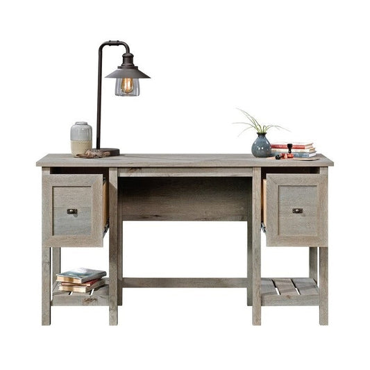 FarmHouse Light Oak 2 Drawer Storage Office Writing Desk - Made In USA - Tampa Home & Garden Store