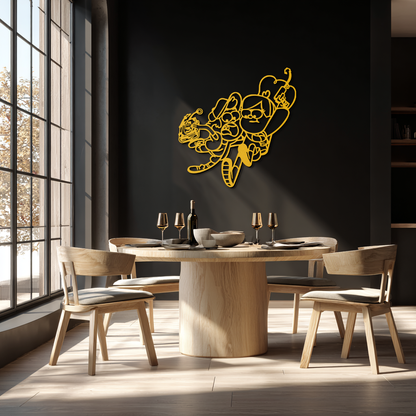 Mabel & Dipper Pines Metal Wall Art – Gravity Falls-Inspired Silhouette for Fans- KAF661 - Tampa Home & Garden Store