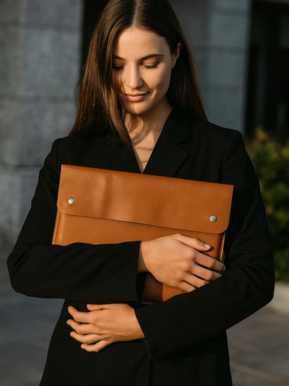 MacBook Leather Laptop Sleeve - Tampa Home & Garden Store