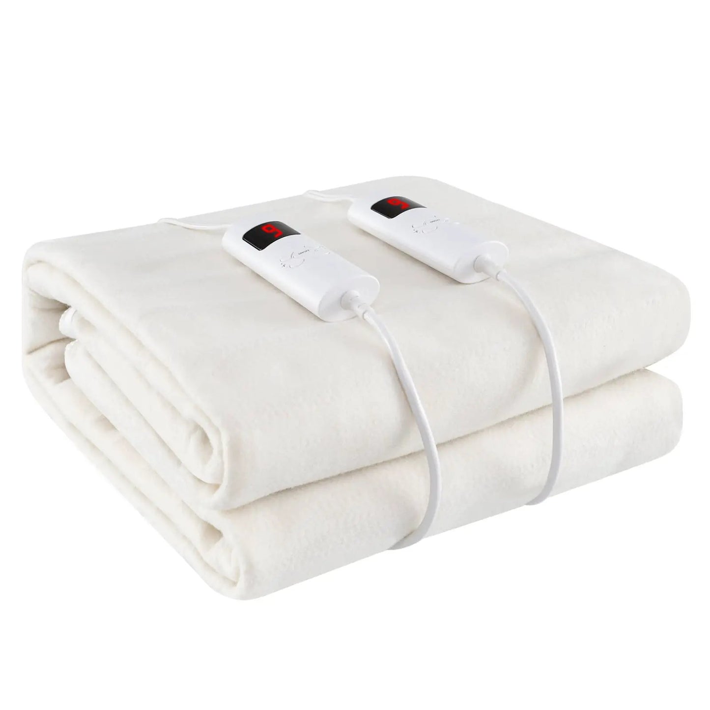 Electric Heated Mattress Pad Dual Controllers