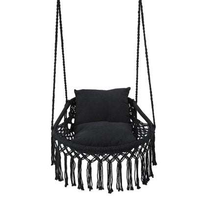 Macrame Swing Chair Hammock Chair with Cushions