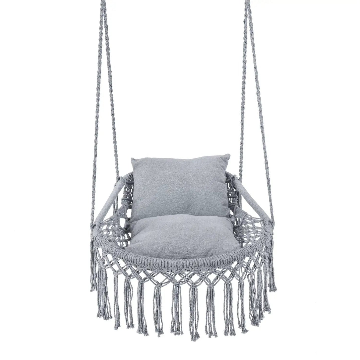 Macrame Swing Chair Hammock Chair with Cushions