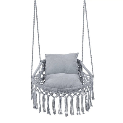 Macrame Swing Chair Hammock Chair with Cushions