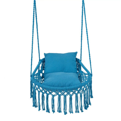 Macrame Swing Chair Hammock Chair with Cushions