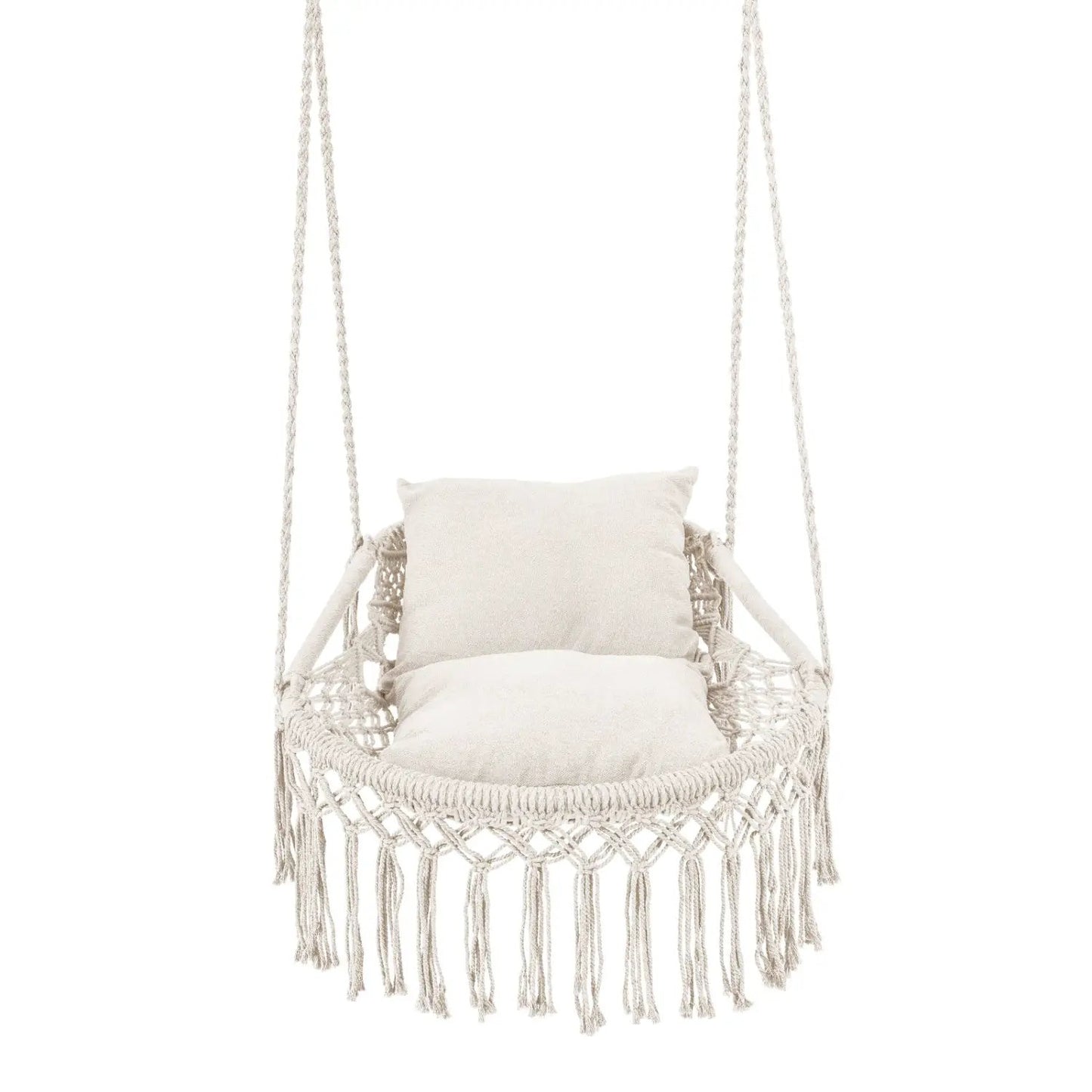 Macrame Swing Chair Hammock Chair with Cushions