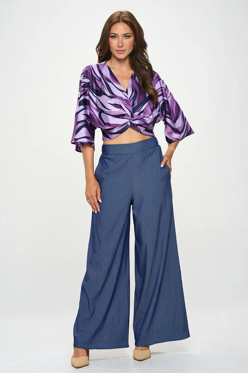 Made in USA Tencel Straight Leg Pants with Side Pockets - Tampa Home & Garden Store