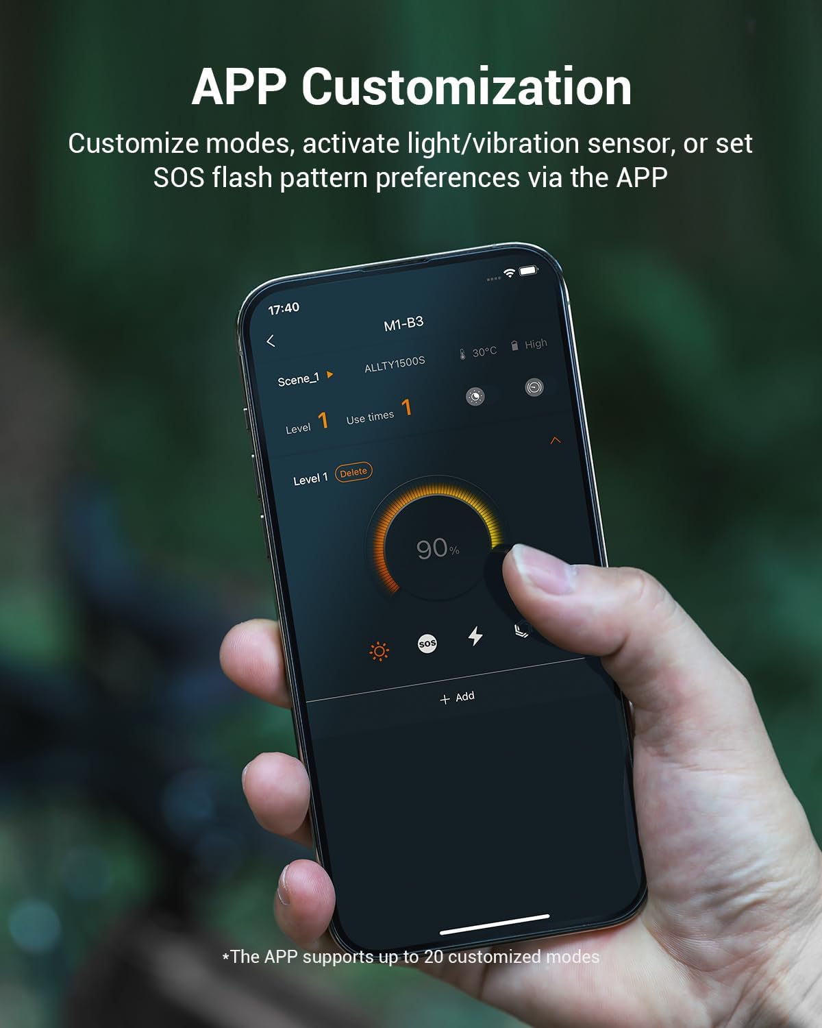 Magicshine ALLTY 1500S Bike Lights for Night Riding, Battery Replaceable | USB-C Rechargeable | Wireless &APP Control Compatible with Garmin/GoPro Mount for Road, MTB, Commuter Rider - Tampa Home & Garden Store