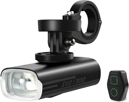 Magicshine EVO 1300 Bike Light with Remote Control, 1300 Lumens Waterproof Bicycle Headlight, USB-C Rechargeable Front Light for Night Riding - Tampa Home & Garden Store