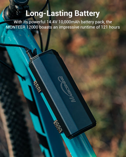 Magicshine MONTEER 12000 Mountain Bike Light,IPX6 Waterproof 12000 Lumen Max Output,20,000mAh Type-C Battery Pack with Reverse Charging Ultimate MTB Light - Tampa Home & Garden Store