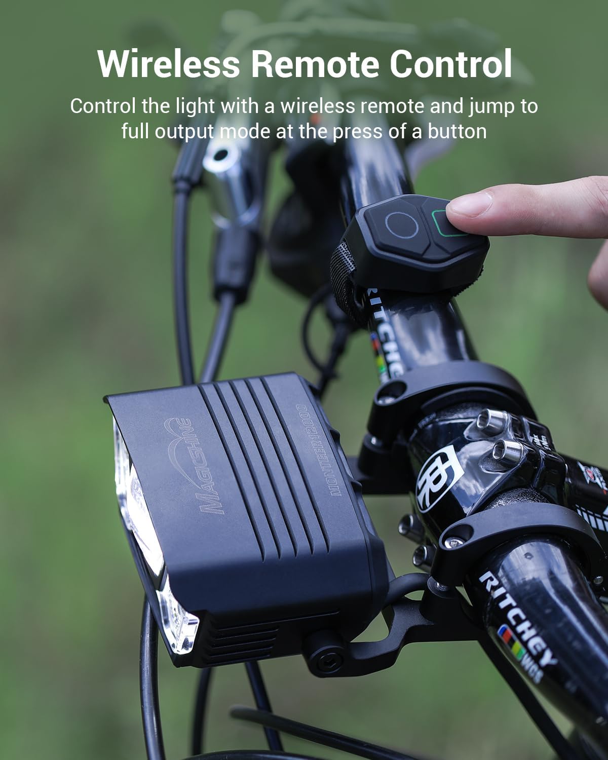 Magicshine MONTEER 12000 Mountain Bike Light,IPX6 Waterproof 12000 Lumen Max Output,20,000mAh Type-C Battery Pack with Reverse Charging Ultimate MTB Light - Tampa Home & Garden Store