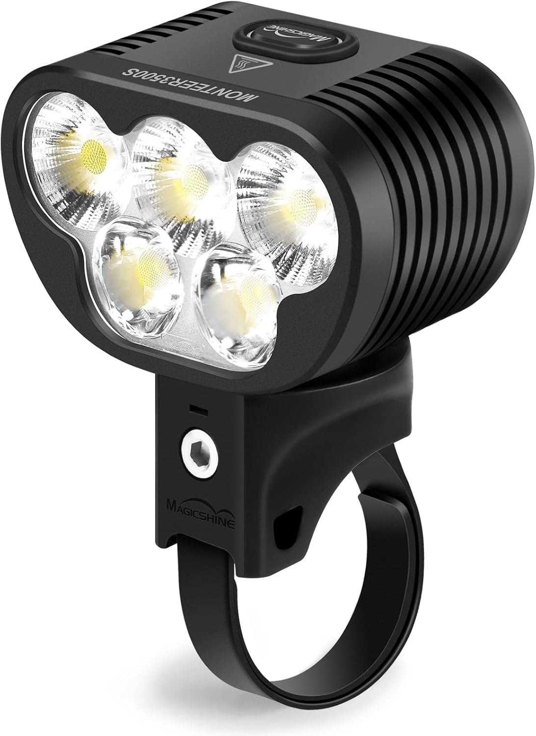 Magicshine Monteer 3500S Nebula Mountain Bike Light, 3500 lumens max Actual Output, 1800 Lumen Flood,1400 Lumen spot, 5200 mAh USB Rechargeable Battery Pack, IPX5 Water Resistent MTB Helmet Light - Tampa Home & Garden Store