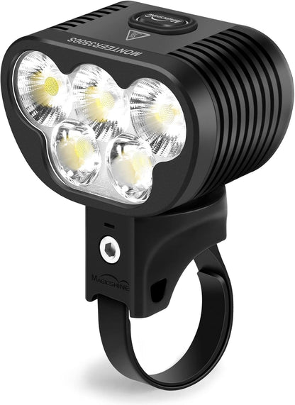 Magicshine Monteer 3500S Nebula Mountain Bike Light, 3500 lumens max Actual Output, 1800 Lumen Flood,1400 Lumen spot, 5200 mAh USB Rechargeable Battery Pack, IPX5 Water Resistent MTB Helmet Light - Tampa Home & Garden Store