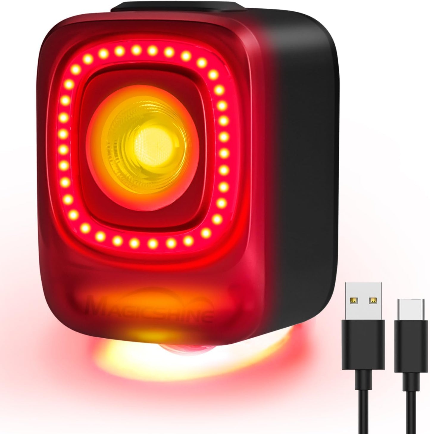 Magicshine SEEMEE 200 Rechargeable Bike Tail Lights,200 Lumens Max Output,360° Visibility Bicycle Lights, Smart Brake Sensor IPX6 Waterproof Rear Bike Lights 5 Modes for Road Urban Cyclists - Tampa Home & Garden Store
