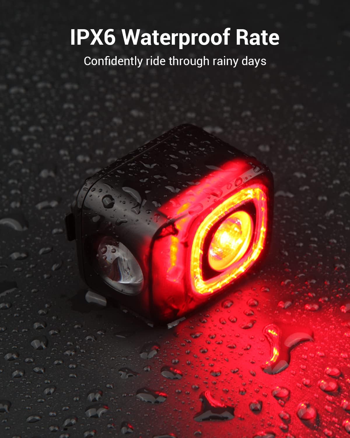 Magicshine SEEMEE 200 Rechargeable Bike Tail Lights,200 Lumens Max Output,360° Visibility Bicycle Lights, Smart Brake Sensor IPX6 Waterproof Rear Bike Lights 5 Modes for Road Urban Cyclists - Tampa Home & Garden Store