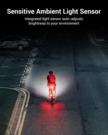 Magicshine SEEMEE 200 Rechargeable Bike Tail Lights,200 Lumens Max Output,360° Visibility Bicycle Lights, Smart Brake Sensor IPX6 Waterproof Rear Bike Lights 5 Modes for Road Urban Cyclists - Tampa Home & Garden Store