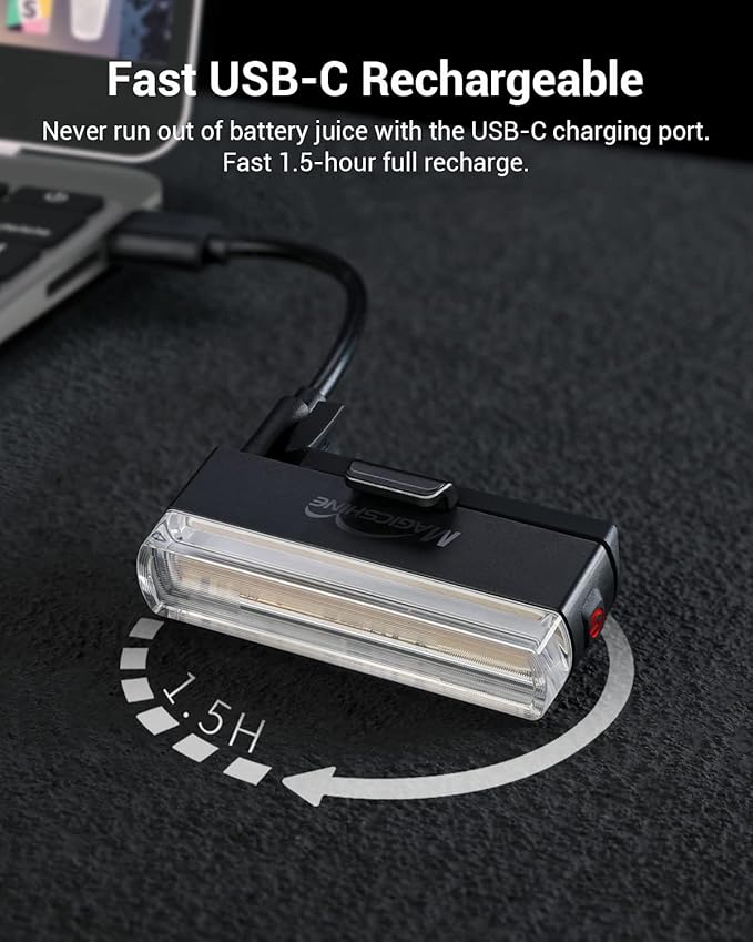 Magicshine Tail Light SEEMEE 50 V2.0, Rear Bike Light with USB C Rechargeable, 50 Lumen IPX6 Waterproof Bicycle Tail Lights for Night Riding, Smart Cycling Safety Bike Taillights - Tampa Home & Garden Store