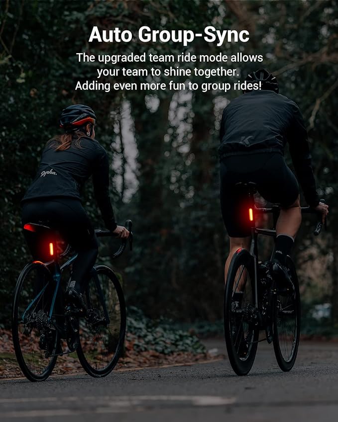 Magicshine Tail Light SEEMEE 50 V2.0, Rear Bike Light with USB C Rechargeable, 50 Lumen IPX6 Waterproof Bicycle Tail Lights for Night Riding, Smart Cycling Safety Bike Taillights - Tampa Home & Garden Store