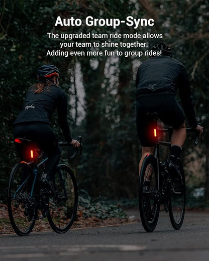 Magicshine Tail Light SEEMEE 50 V2.0, Rear Bike Light with USB C Rechargeable, 50 Lumen IPX6 Waterproof Bicycle Tail Lights for Night Riding, Smart Cycling Safety Bike Taillights - Tampa Home & Garden Store