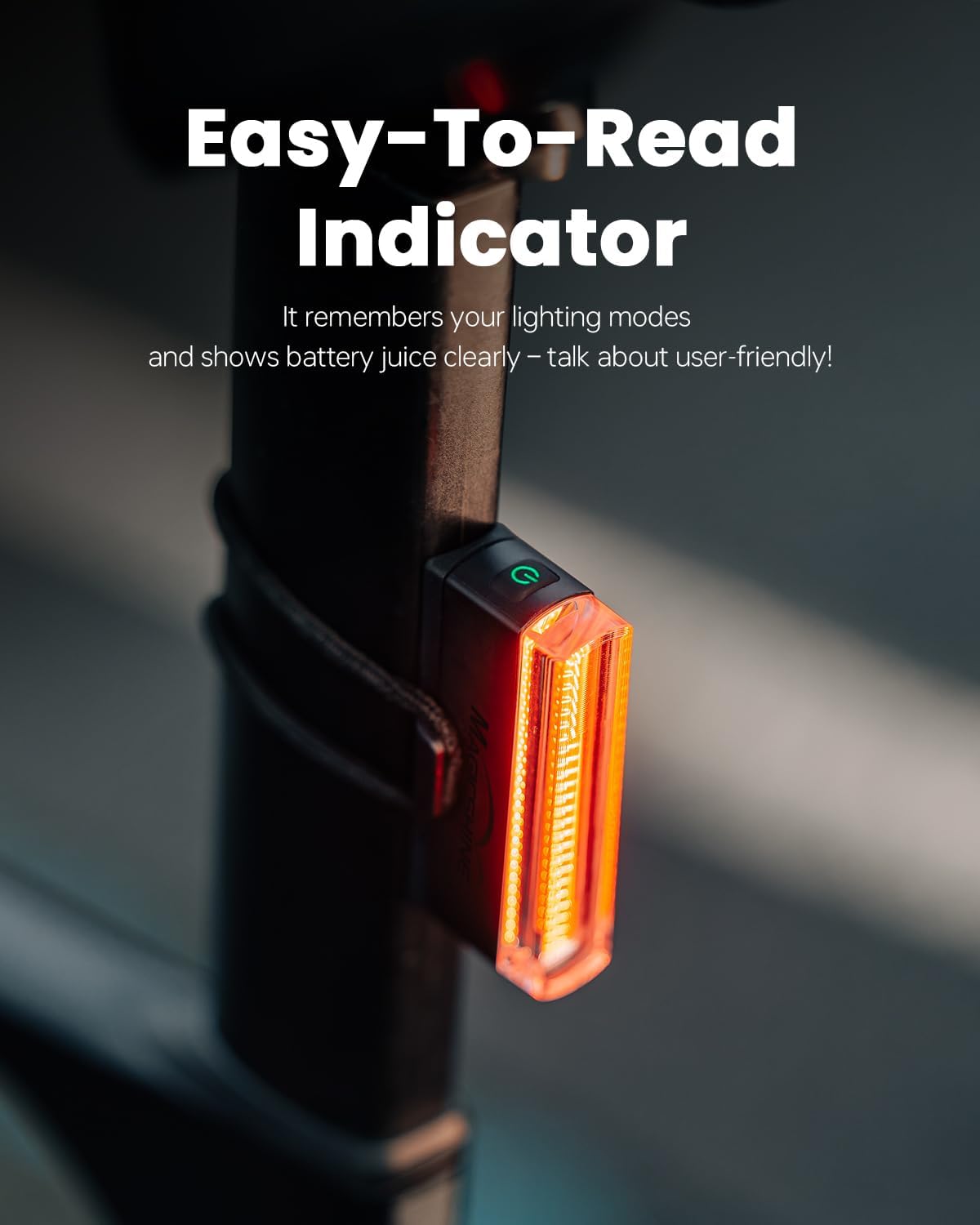 Magicshine Tail Light SEEMEE 50 V2.0, Rear Bike Light with USB C Rechargeable, 50 Lumen IPX6 Waterproof Bicycle Tail Lights for Night Riding, Smart Cycling Safety Bike Taillights - Tampa Home & Garden Store