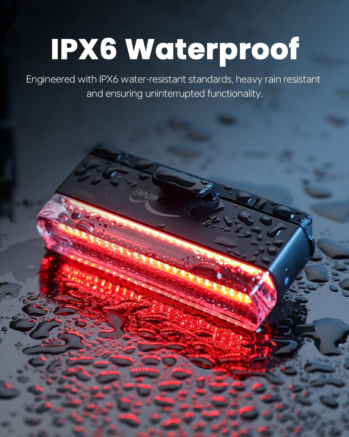 Magicshine Tail Light SEEMEE 50 V2.0, Rear Bike Light with USB C Rechargeable, 50 Lumen IPX6 Waterproof Bicycle Tail Lights for Night Riding, Smart Cycling Safety Bike Taillights - Tampa Home & Garden Store