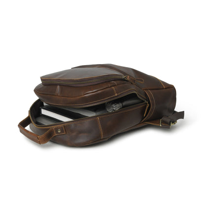 MaheTri Cambridge Unisex Buffalo Leather Backpack - Tampa Home & Garden Store