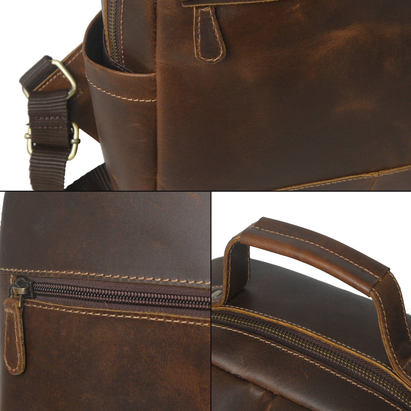 MaheTri Cambridge Unisex Buffalo Leather Backpack - Tampa Home & Garden Store