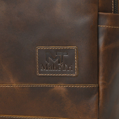 MaheTri Cambridge Unisex Buffalo Leather Backpack - Tampa Home & Garden Store