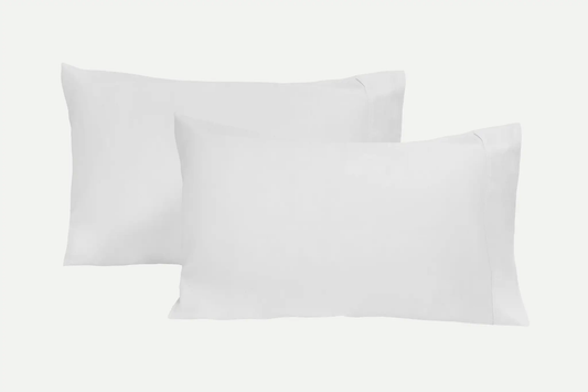 Organic cotton pillowcases white, soft sleep comfort, 2-pack from Organic Cotton Mart on Tampa Home & Garden Store