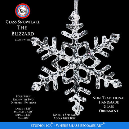 Copos de nieve de cristal hechos a mano - La ventisca - por studioTica