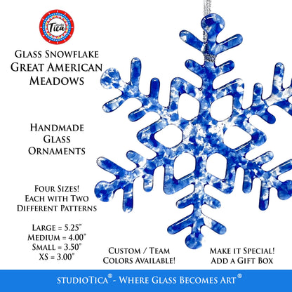 Copo de nieve de cristal hecho a mano - American Meadows - by studioTica