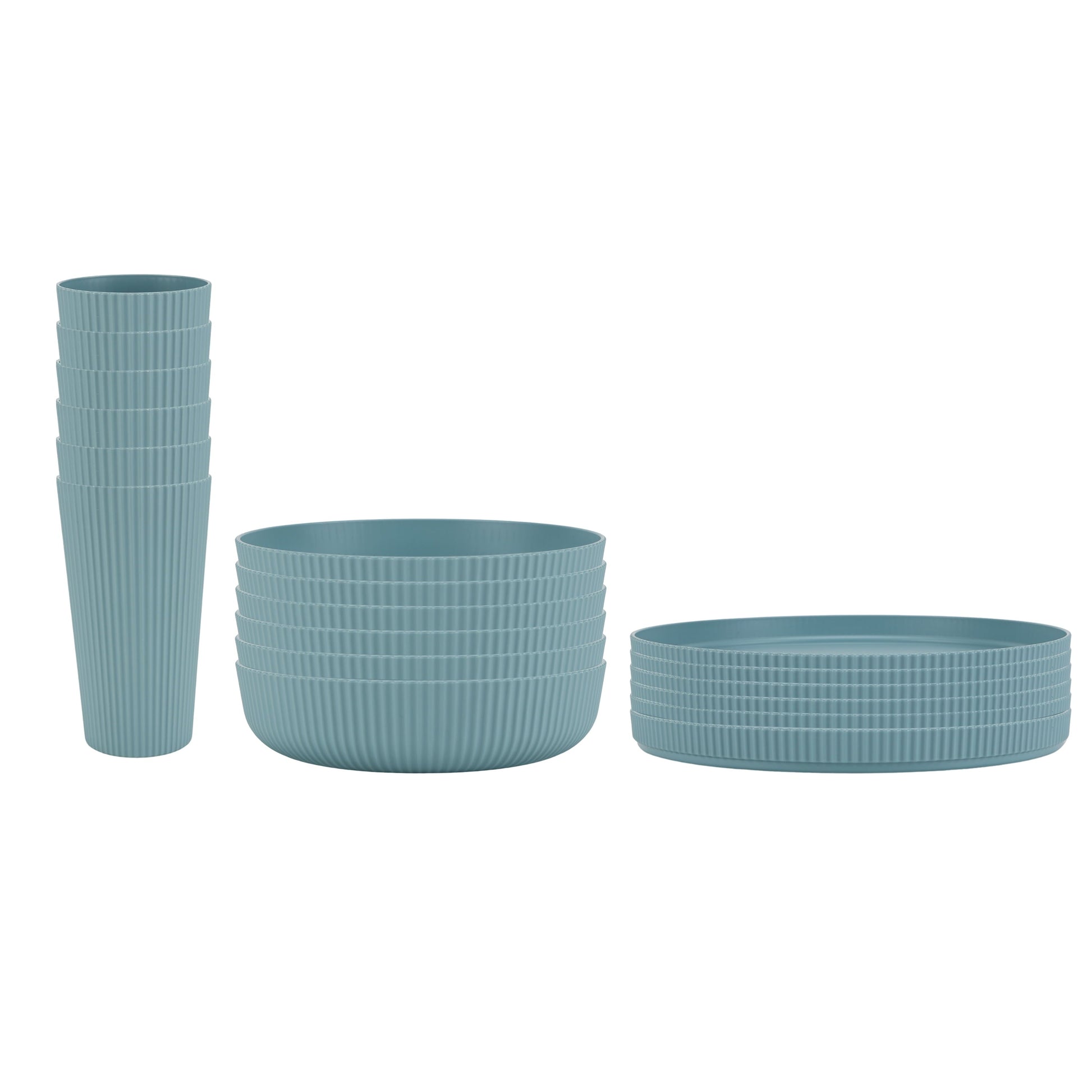 Mainstays 18-Piece Eco-Friendly Dinnerware Set — Stylish, Sustainable, and Safe - Tampa Home & Garden Store