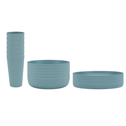 Mainstays 18-Piece Eco-Friendly Dinnerware Set — Stylish, Sustainable, and Safe - Tampa Home & Garden Store