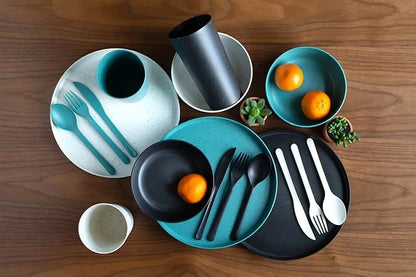 Mainstays 28-Piece Eco-Friendly Recycled Plastic Dinnerware Set - Tampa Home & Garden Store