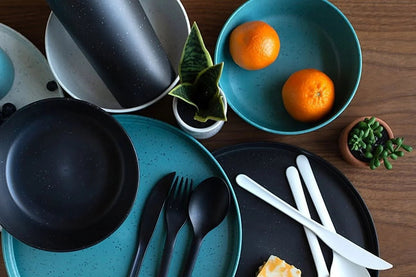 Mainstays 28-Piece Eco-Friendly Recycled Plastic Dinnerware Set - Tampa Home & Garden Store