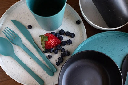 Mainstays 28-Piece Eco-Friendly Recycled Plastic Dinnerware Set - Tampa Home & Garden Store