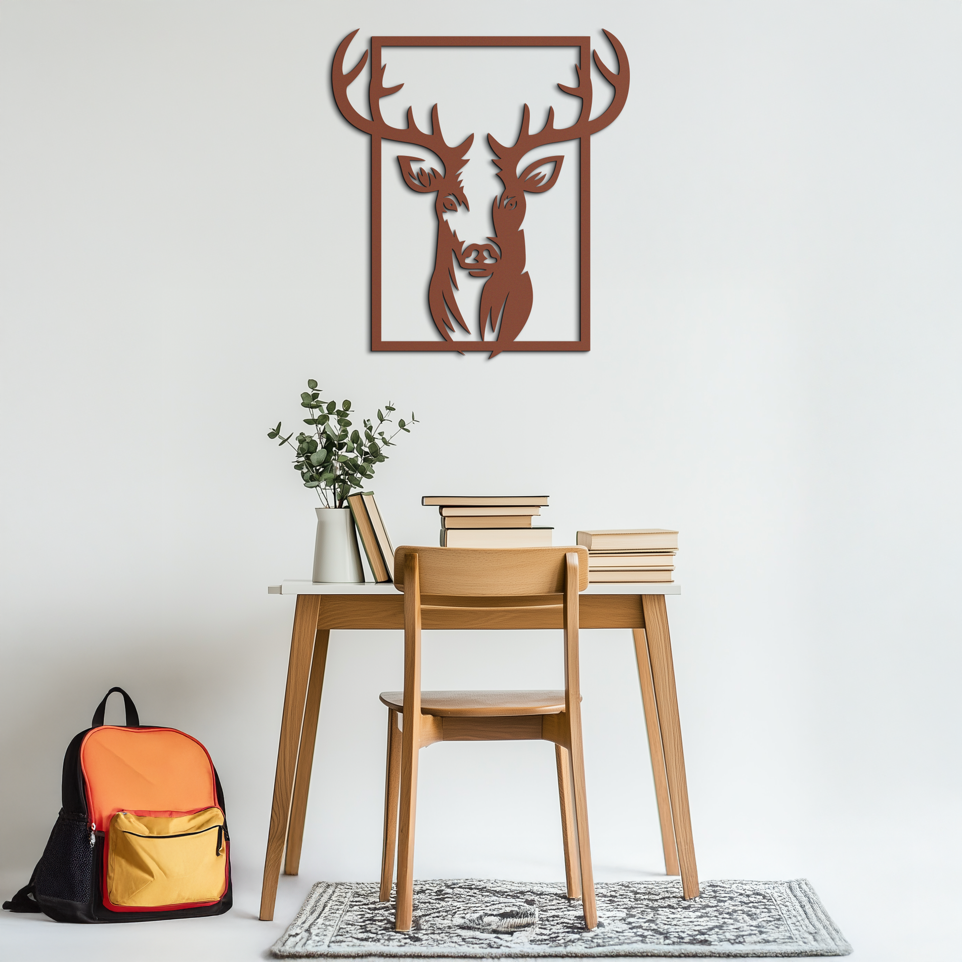 Majestic Deer Metal Wall Art - Nature-Inspired Minimalist Decor- KAF190 - Tampa Home & Garden Store