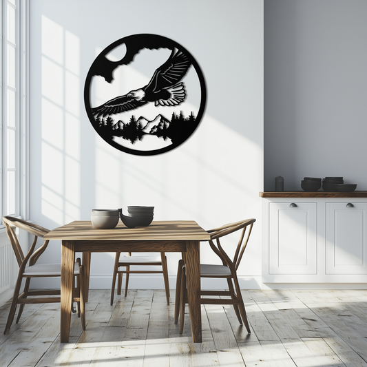 Majestic Eagle Metal Wall Art - Nature-Inspired Decor - KAF201 - Tampa Home & Garden Store