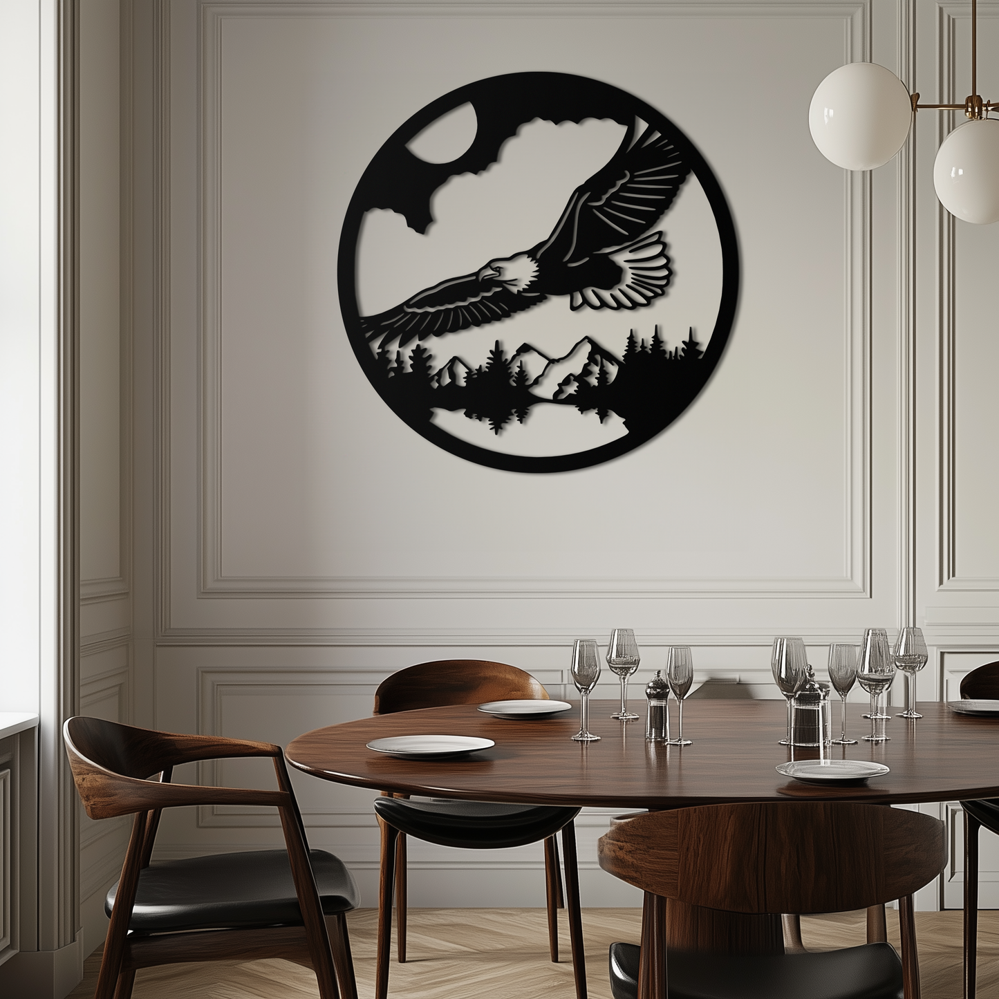 Majestic Eagle Metal Wall Art - Nature-Inspired Decor - KAF201 - Tampa Home & Garden Store