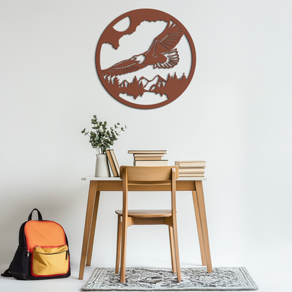 Majestic Eagle Metal Wall Art - Nature-Inspired Decor - KAF201 - Tampa Home & Garden Store