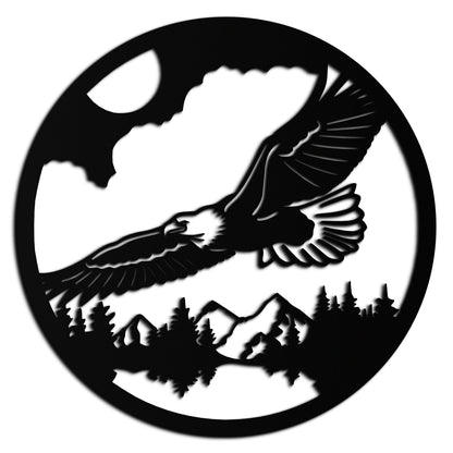 Majestic Eagle Metal Wall Art - Nature-Inspired Decor - KAF201 - Tampa Home & Garden Store