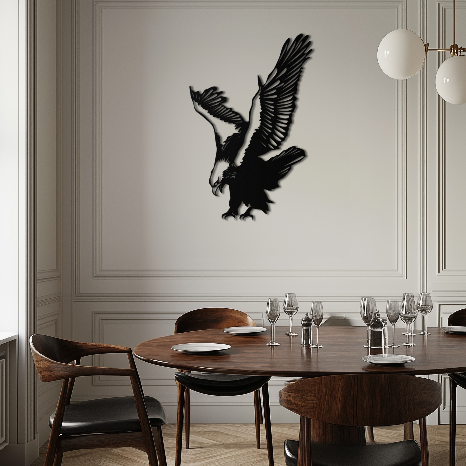 Majestic Eagle Metal Wall Art - Powerful Steel Bird Silhouette - KAF059 - Tampa Home & Garden Store