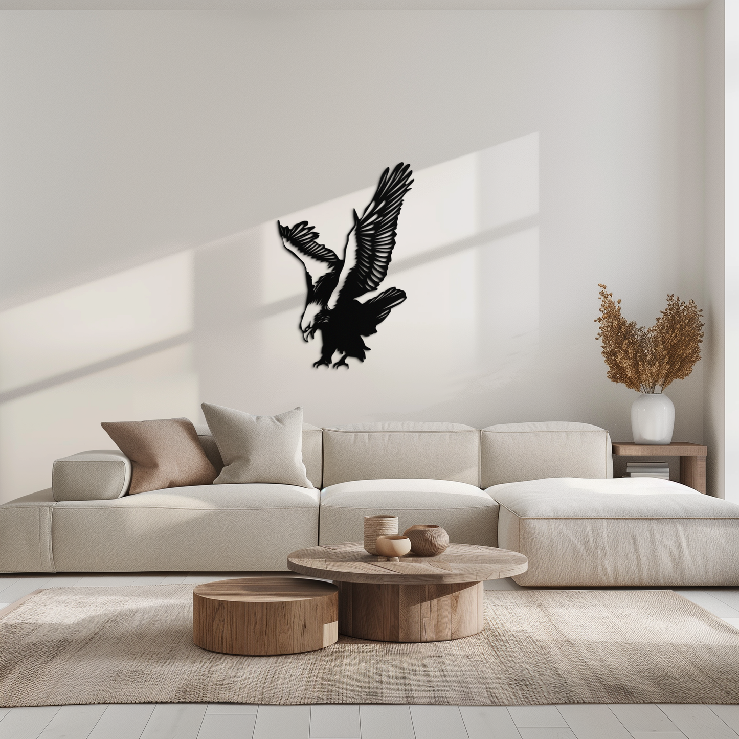 Majestic Eagle Metal Wall Art - Powerful Steel Bird Silhouette - KAF059 - Tampa Home & Garden Store
