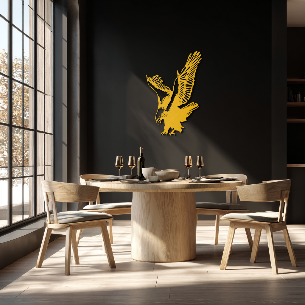 Majestic Eagle Metal Wall Art - Powerful Steel Bird Silhouette - KAF059 - Tampa Home & Garden Store