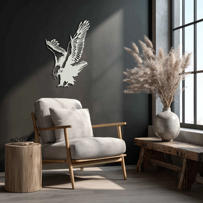 Majestic Eagle Metal Wall Art - Powerful Steel Bird Silhouette - KAF059 - Tampa Home & Garden Store